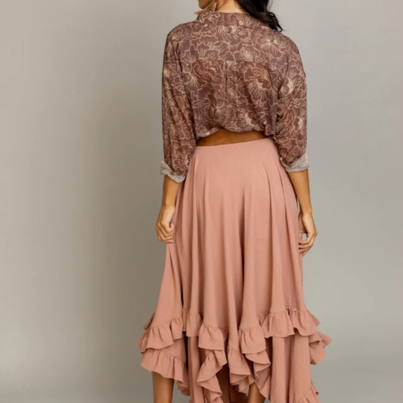 Floral Patterned Womens Blouse - Picture 5 of 11